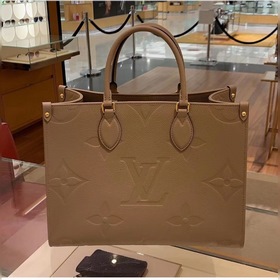 LV Артикул： M45660 Абрикосовый Onthego mini Tote Вдохновленная к