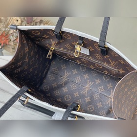 LV Артикул： M59264 Серия «Лувр» Сумка Дно сумки укреплено кожей