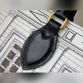 LV Артикул： M59264 Серия «Лувр» Сумка Дно сумки укреплено кожей