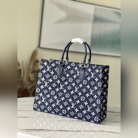 LV Артикул： M59608 Джинсовый синий ONTHEGO Для работы, покупок