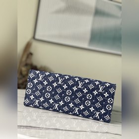 LV Артикул： M59608 Джинсовый синий ONTHEGO Для работы, покупок 
