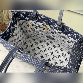 LV Артикул： M59608 Джинсовый синий ONTHEGO Для работы, покупок 