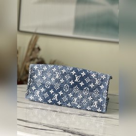 LV Артикул： M59608 Джинсовый синий ONTHEGO Для работы, покупок 