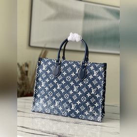 LV Артикул： M59608 Джинсовый синий ONTHEGO Для работы, покупок 