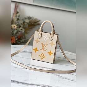 LV Артикул： M80049 Ванильный желтый Сумка Petit Sac Plat Сумка 
