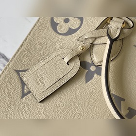 LV Артикул： M45495 Кремовый белый Средняя сумка OnTheGo Мотив M