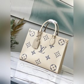 LV Артикул： M45495 Кремовый белый Средняя сумка OnTheGo Мотив M