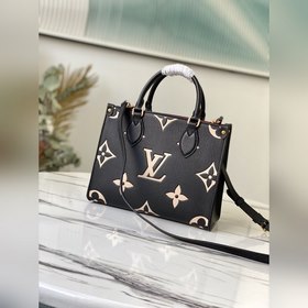 LV Артикул： M45659 Черная сумка Onthego Small Tote Вдохновленная