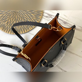 LV Артикул： M45660 Черная сумка Onthego mini Tote Вдохновленная 