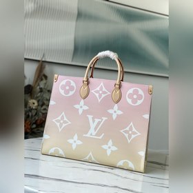 LV Артикул： M57641 Светло-розовая сумка OnTheGo большого размера