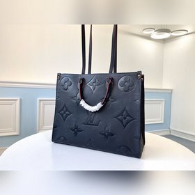 LV Модель M44576 Сумка ONTHEGO из кожи темно-синего цвета Эта су