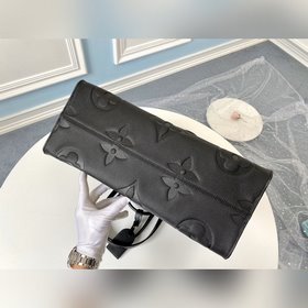 LV Модель M44576 Черная кожаная сумка ONTHEGO Эта сумка подходит