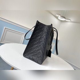 LV Модель M44576 Черная кожаная сумка ONTHEGO Эта сумка подходит