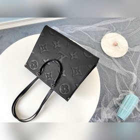 LV Модель M44576 Черная кожаная сумка ONTHEGO Эта сумка подходит