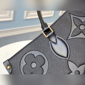LV Модель M44576 Черная кожаная сумка ONTHEGO Эта сумка подходит