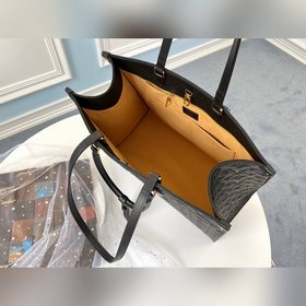 LV Модель M44925 Черная сумка ONTHEGO с тиснением Для работы, по
