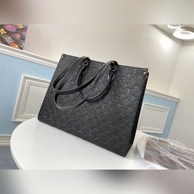 LV Модель M44925 Черная сумка ONTHEGO с тиснением Для работы, по