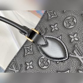 LV Модель M44925 Черная сумка ONTHEGO с тиснением Для работы, по