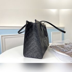 LV Модель M45040 Черная кожаная сумка ONTHEGO Для работы, покупо