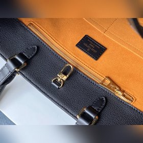 LV Модель M45040 Черная кожаная сумка ONTHEGO Для работы, покупо