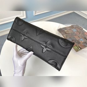 LV Модель M45040 Черная кожаная сумка ONTHEGO Для работы, покупо