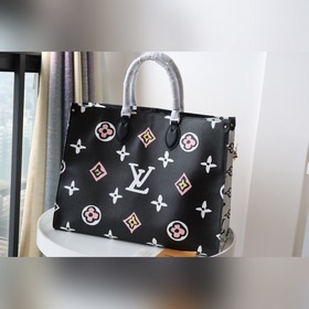 LV ONTHEGO с леопардовым принтом Новая сумка Модель M45815 Для
