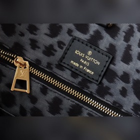 LV ONTHEGO с леопардовым принтом Новая сумка Модель M45815 Для 