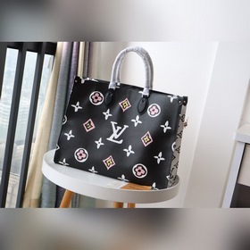 LV ONTHEGO с леопардовым принтом Новая сумка Модель M45815 Для 