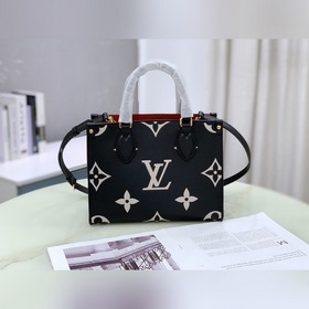 LV Артикул： M45659 Черная сумка Onthego Small Tote Вдохновленная