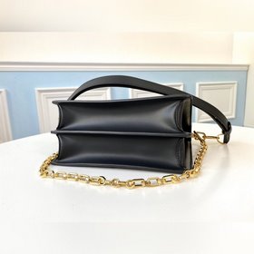 LV Модель M57211 Черная сумка через плечо с классическим узором Н