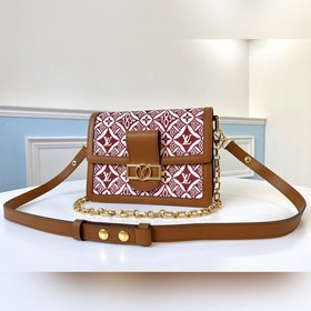 LV Модель M57211 Сумка через плечо цвета землистого желтого с узо