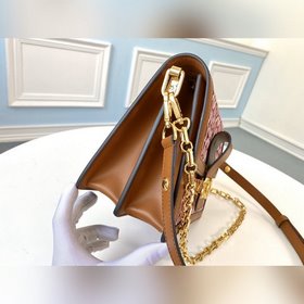 LV Модель M57211 Сумка через плечо цвета землистого желтого с узо