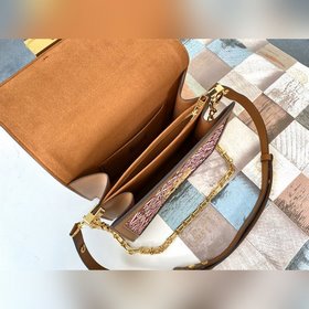LV Модель M57211 Сумка через плечо цвета землистого желтого с узо