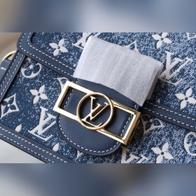 LV Артикул： M59716 Кожаная сумка Dauphine среднего размера в цве