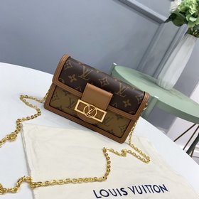 Сумка LV DAUPHINE, модель M68746, желтый цветок. Новый ретро-эсте