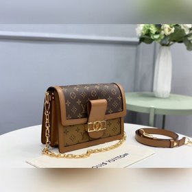 Сумка LV DAUPHINE, модель M44391, желтая, Новая сумка из классиче