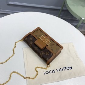 Сумка LV DAUPHINE, модель M68746, желтый цветок Новый ретро-эстет