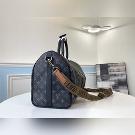 LV Модель M40569 Коричневая сумка Keepall 45 с плечевым ремнем Из