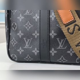 LV Модель M40569 Коричневая сумка Keepall 45 с плечевым ремнем Из