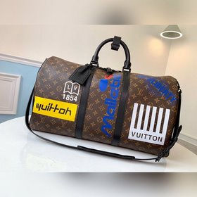 LV модель M44642 KEEPALL 50 дорожная сумка (с плечевым ремнем) Ос