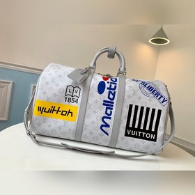 LV модель M44643 серебристо-белый, KEEPALL 50 дорожная сумка (с п