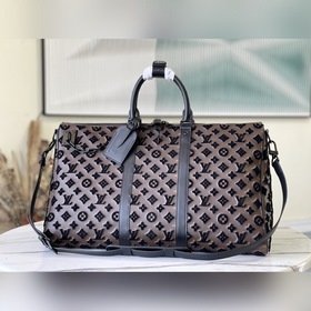LV Артикул： M45046 Черный флис Классическая дорожная сумка в инт