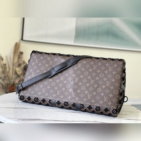 LV Артикул： M45046 Черный флис Классическая дорожная сумка в инт