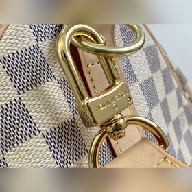 LV Артикул： N41427 KEEPALL 50 с белыми клетками (с плечевым ремн