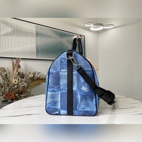LV Артикул： N50069 Синяя сумка KEEPALL BANDOULIèRE 50 Эта сумка 