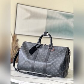 LV Модель： M40569 Черный с цветочным узором Дорожная сумка Прост