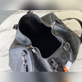 LV Модель： M40569 Черный с цветочным узором Дорожная сумка Прост