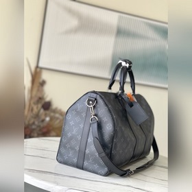 LV Модель： M40569 Черный с цветочным узором Дорожная сумка Прост