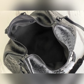 LV Модель： M44810 Keepall Bandoulière 50 Кожа Monogram Shadow с