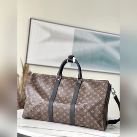 LV Модель： M56710 Черная сумка для путешествий с узором в стиле 